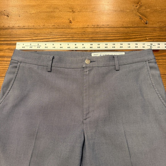 Mizzen + Main Pants Mens 36x31 Performance Chino Straight Trousers Gray - Picture 3 of 8